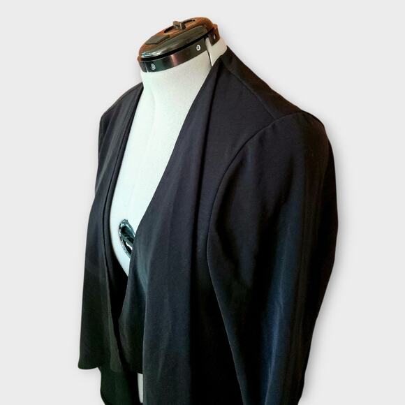 Philosphy Cardigan Womens 2X Black Open-Front Office Career Wear Lightweight NWT - Picture 4 of 6